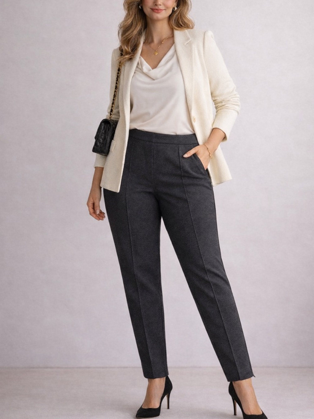 st john for nordstrom pants| 12 stretch ankle zip | made in usa